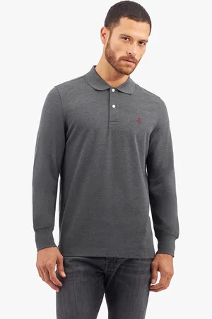 Brooks Brothers Koszulka Polo w Kolorze Węgla z Rozciągliwej Bawełny