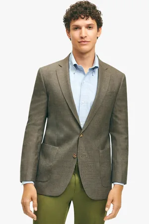 Brooks Brothers Brown Wool Hopsack Sportcoat