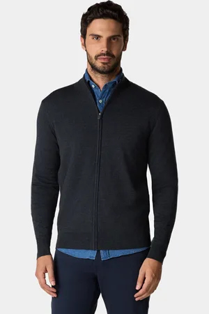 Brooks Brothers Merino Wool Full Zip Sweater