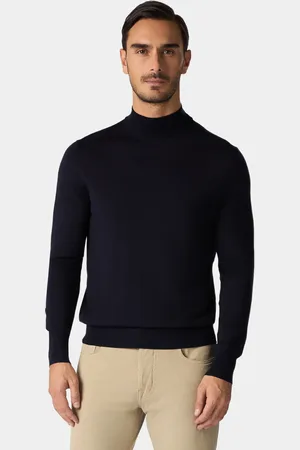 Brooks Brothers Merino Wool Mock Neck Sweater