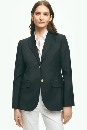 Brooks Brothers Wool Blazer with Gold Shank Buttons
