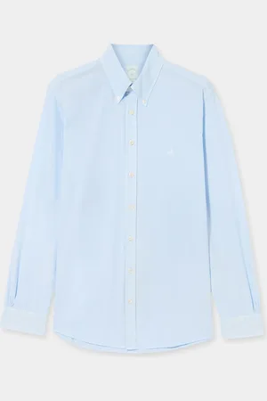 Brooks Brothers Slim Fit Cotton Garment Dyed Shirt Button Down Shirt