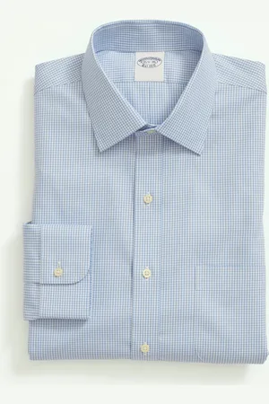 Brooks Brothers Slim Fit Non-Iron Pinpoint Shirt with Ainsley Collar