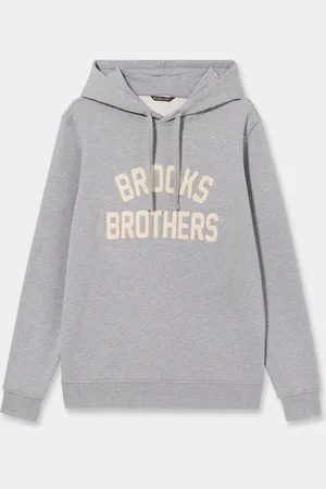 Brooks Brothers Terry Logo-Embroidered Hoodie