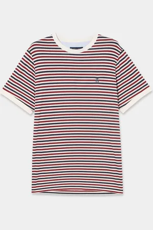 Brooks Brothers Striped Cotton Blend T-Shirt
