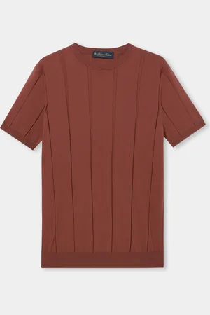 Brooks Brothers High-Twist Cotton Ribbed T-Shirt