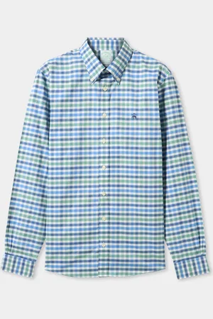 Brooks Brothers Slim Fit Golden Fleece Checkered Button Down Shirt