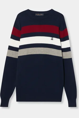 Brooks Brothers Striped Cotton-Cashmere Sweater