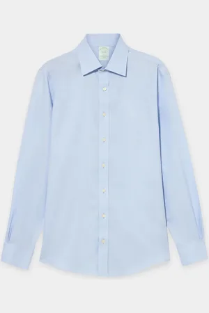 Brooks Brothers Slim Fit Non-Iron Pinpoint Shirt with Ainsley Collar