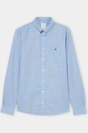 Brooks Brothers Slim Fit Golden Fleece Checkered Button Down Shirt