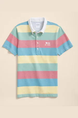 Brooks Brothers Striped Rugby Pique Polo
