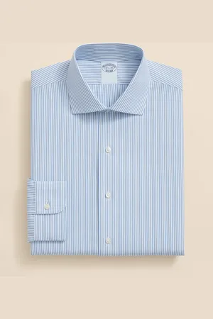 Brooks Brothers Slim Fit Non-Iron Royal Oxford Shirt with English Collar