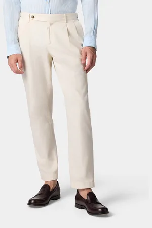 Brooks Brothers Cotton Gabardine Pleated Chino