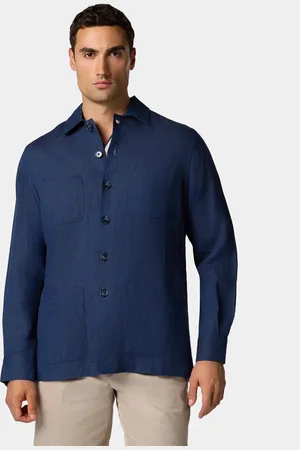 Brooks Brothers Linen Utility Shirt Jacket