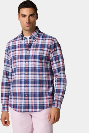 Brooks Brothers Regular Fit Cotton Madras Button Down Shirt