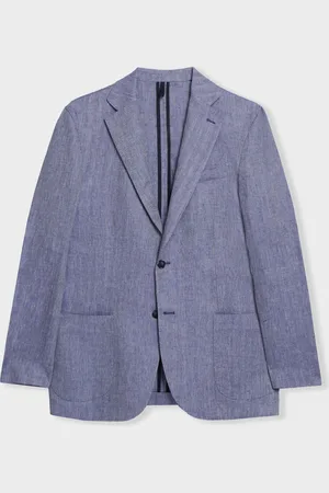 Brooks Brothers Herringbone Design Linen Blazer