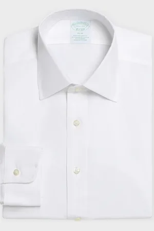Brooks Brothers Slim Fit Non-Iron Pinpoint Shirt with Ainsley Collar