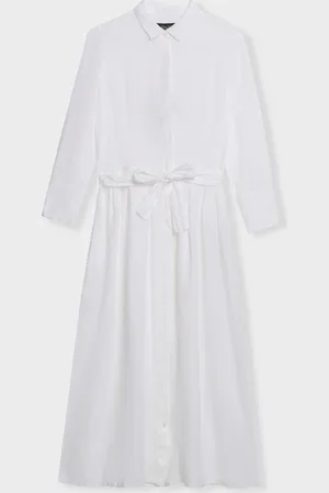 Brooks Brothers Linen Belted Shirt Dress