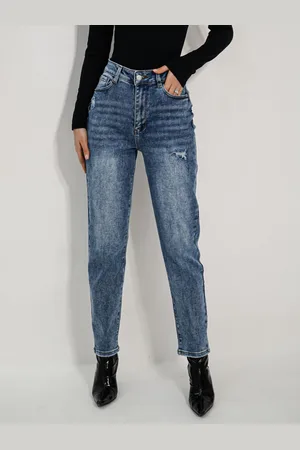 Butiklalala Spodnie jeans mom streatch Lalian
