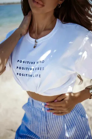 Butiklalala Bluzka biała Positive