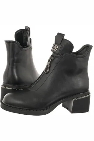 FILIPPO Botki Czarne DBT4845/23 BK (FO70-a)