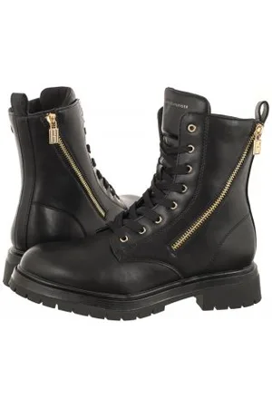 Tommy Hilfiger Botki Lace-Up Bootie T3A5-33015-1355 999 Black (TH847-b)