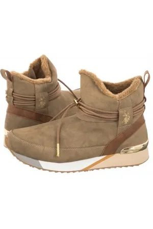 U.S. Polo Assn. Botki Frida009 Bei FRIDA009W/BUY1 (US151-b)