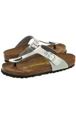 Birkenstock Japonki Gizeh Silver 043851 (BK13-d)