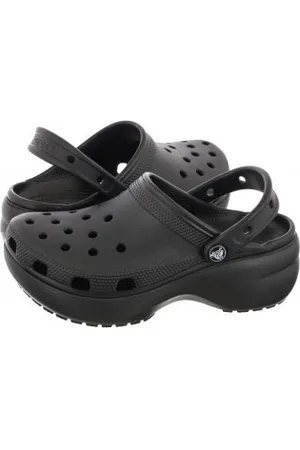 Crocs Klapki Classic Platform Clog W Black 206750-001 (CR211-d)