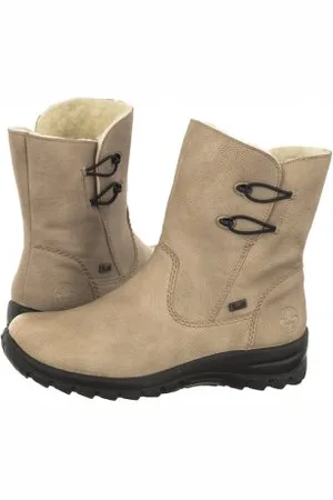 Rieker Botki Beżowe Z7172-62 Beige (RI139-a)