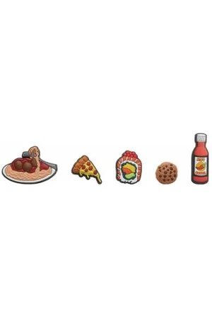 Crocs Zestaw 5 przypinek Jibbitz™ Food Please 5 Pack 10008661 (CR319-a)