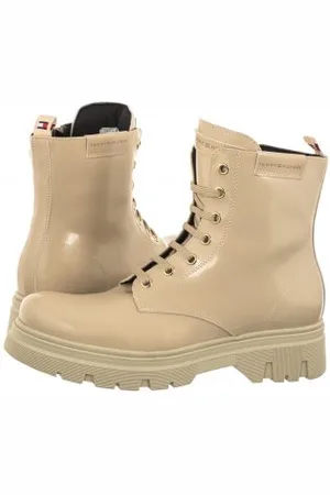 Tommy Hilfiger Workery Lace-Up Bootie T4A5-33039-1453 500 Beige (TH846-a)
