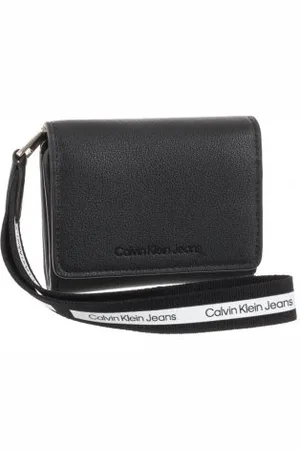 Calvin Klein Portfel Ultralight Wallet W/Wristlet Black K60K609325 BDS (CK137-a)