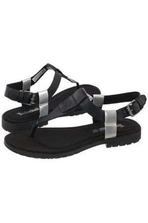 Timberland Sandały Chicago Riverside Thong Black Full Grain 0A23U4 015 (TI94-a)