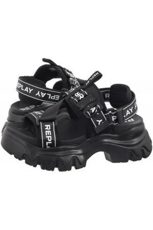 Replay Sandały Juyce Buckle GWSA6.000.C0001T RSA60001T 0003 Black (RP15-a)