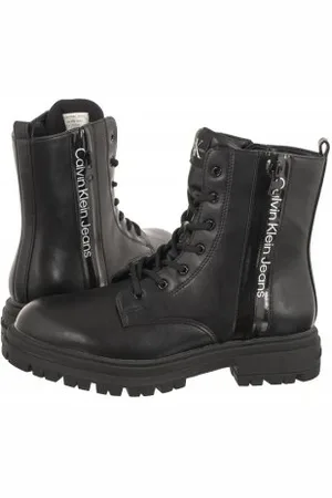 Calvin Klein Botki Lace-up Bootie V3A5-80686-1355 999 Black (CK355-a)