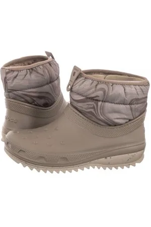 Crocs Śniegowce Classic Neo Puff Shorty Boot W Mushroom 207311-195 (CR267-b)