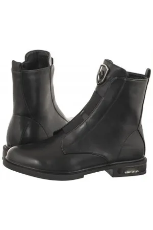 FILIPPO Botki Czarne DBT3100/23 BK (FO63-a)