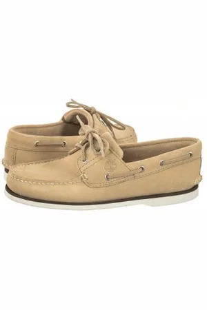 Timberland Mokasyny Classic Boat Boat Shoe Light Beige Suede 0A5QRR DQ9 (TI121-a)