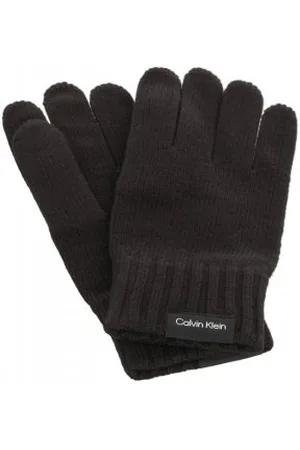 Calvin Klein Rękawiczki Classic Cotton Rib Gloves Black K50K511011 BAX (CK350-a)