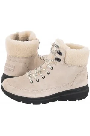 Skechers Buty Trekkingowe Glacial Ultra White/Black 16677/WBK (SK94-b)