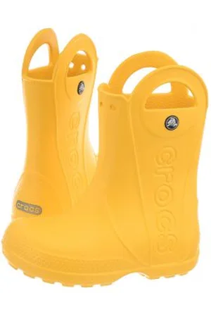 Crocs Kalosze Handle Rain Boot Kids Yellow 12803-730 (CR79-d)