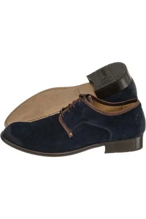 Fly London Półbuty West Oil Suede Navy P141855009 (FL17-b)
