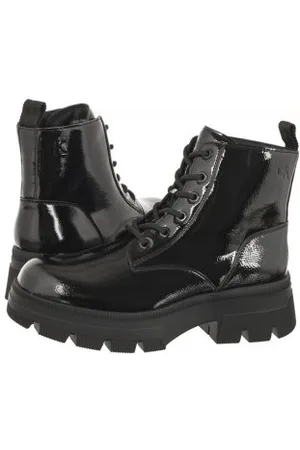 Calvin Klein Botki Chunky Combat Laceup Boot Wn Triple Black YW0YW01265 0GT (CK397-a)