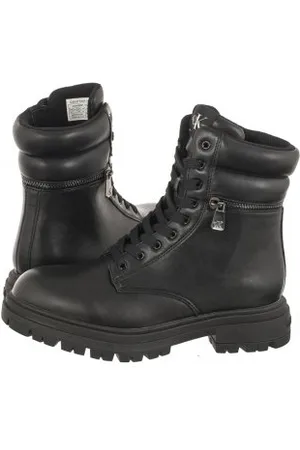 Calvin Klein Workery Lace-Up Bootie V3A5-80687-1355 999 Black (CK358-a)