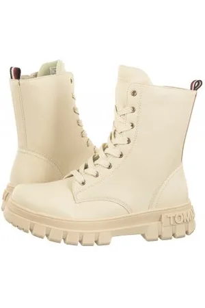 Tommy Hilfiger Workery Lace-Up Bootie T3A5-33057-1355 101 Ivory (TH844-a)
