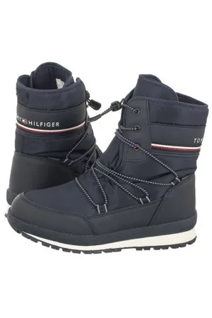 Tommy Hilfiger Śniegowce Snow Boot T3B6-33165-1485 800 Blue (TH925-a)