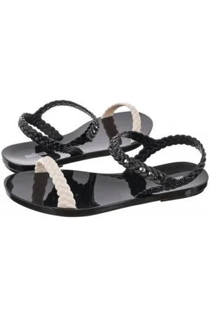 Melissa Sandały Wrap Sandal AD 33665/AB430 Black/Beige (ML233-b)
