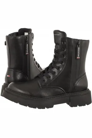 Tommy Hilfiger Botki Lace-Up Bootie T3A5-33026-1355 999 Black (TH849-a)