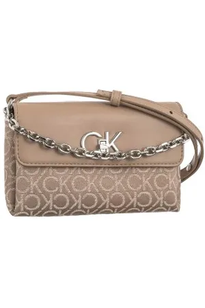 Calvin Klein Torebka Re-Lock Mini Crossbody Bag CK Chanterelle Mono Jacquard K60K612642 0HE (CK519-b)